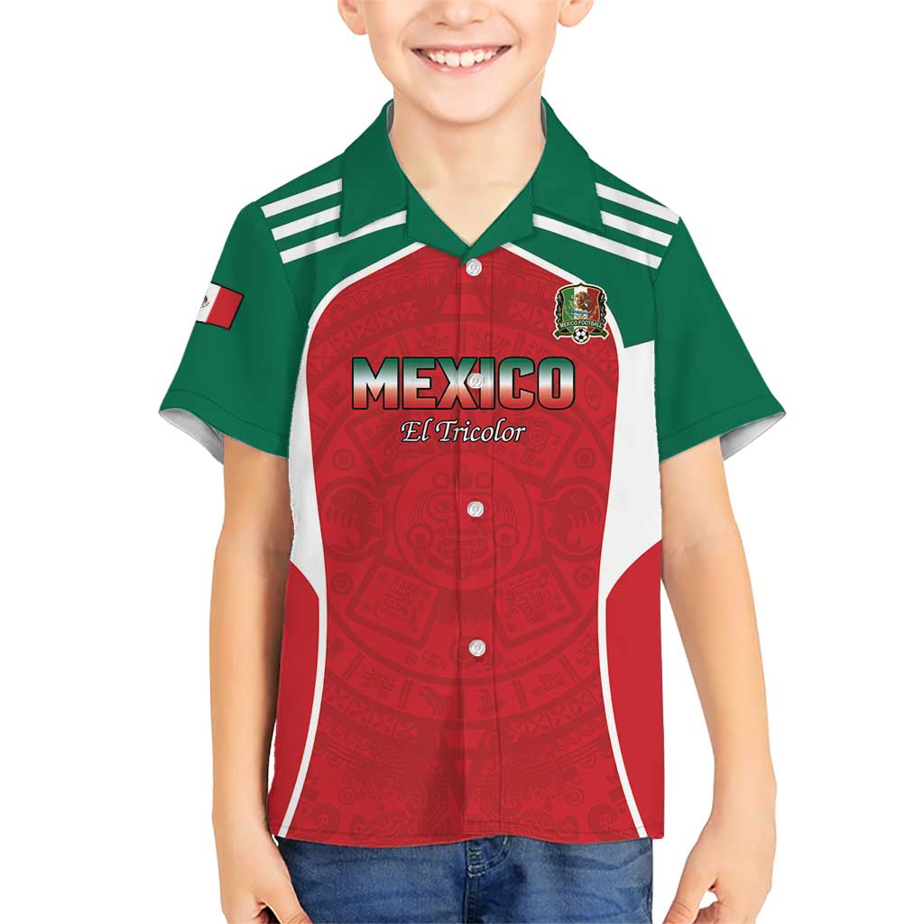 Custom Mexico Football 2026 Kid Hawaiian Shirt Viva El Tri