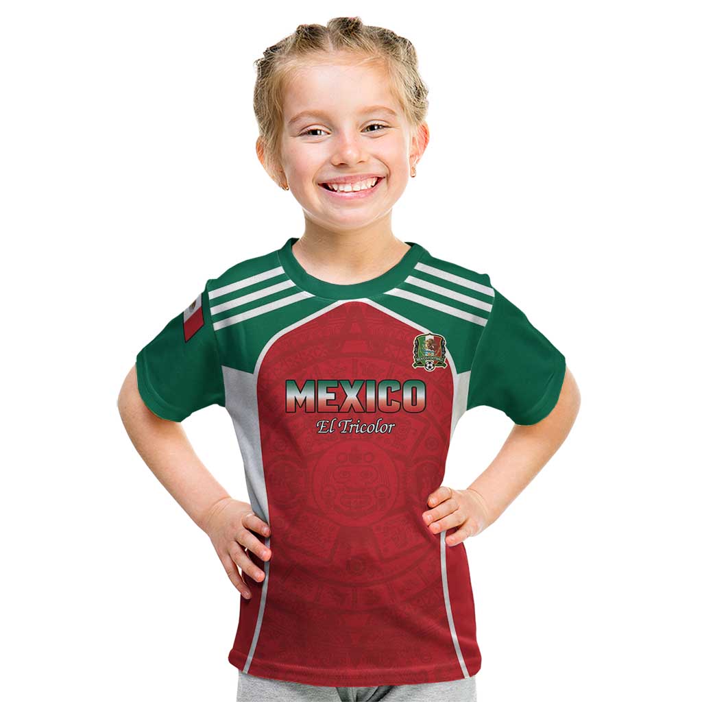 Custom Mexico Football 2026 Kid T Shirt Viva El Tri