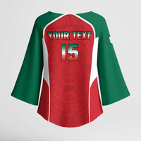 Custom Mexico Football 2026 Kimono Sleeve Blouse Viva El Tri