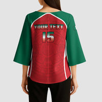 Custom Mexico Football 2026 Kimono Sleeve Blouse Viva El Tri