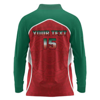 Custom Mexico Football 2026 Long Sleeve Polo Shirt Viva El Tri