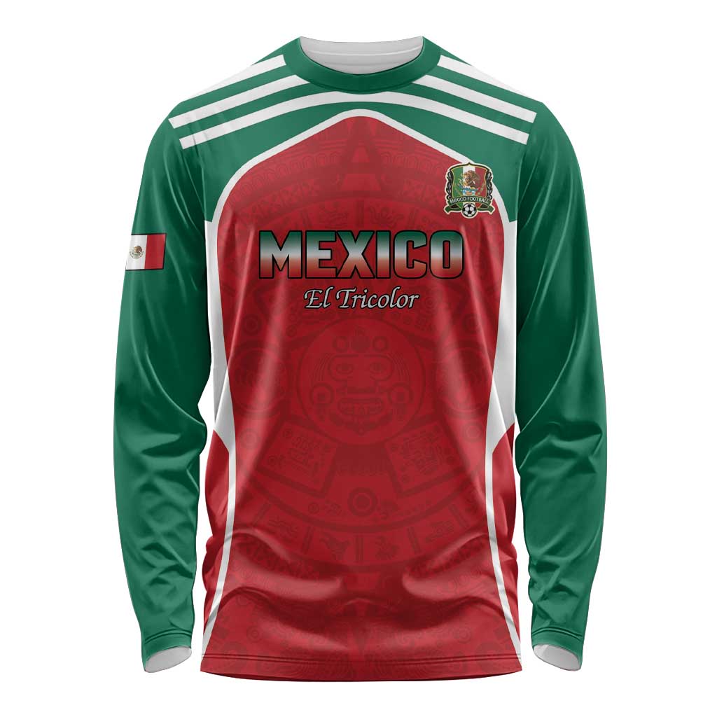 Custom Mexico Football 2026 Long Sleeve Shirt Viva El Tri