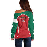 Custom Mexico Football 2026 Off Shoulder Sweater Viva El Tri