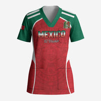 Custom Mexico Football 2026 Scrub Top Viva El Tri