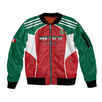 Custom Mexico Football 2026 Sleeve Zip Bomber Jacket Viva El Tri