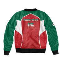 Custom Mexico Football 2026 Sleeve Zip Bomber Jacket Viva El Tri