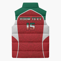 Custom Mexico Football 2026 Sleeveless Puffer Jacket Viva El Tri