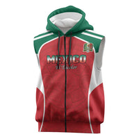 Custom Mexico Football 2026 Sleeveless Zip Hoodie Viva El Tri