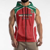 Custom Mexico Football 2026 Sleeveless Zip Hoodie Viva El Tri