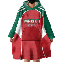 Custom Mexico Football 2026 Wearable Blanket Hoodie Viva El Tri