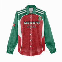 Custom Mexico Football 2026 Women Casual Shirt Viva El Tri