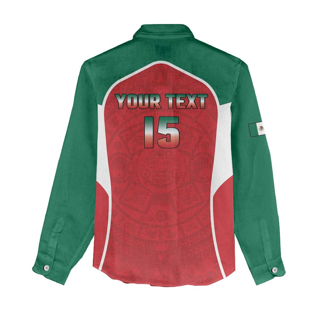 Custom Mexico Football 2026 Women Casual Shirt Viva El Tri
