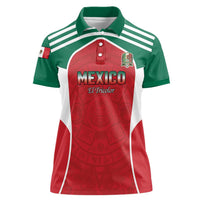 Custom Mexico Football 2026 Women Polo Shirt Viva El Tri