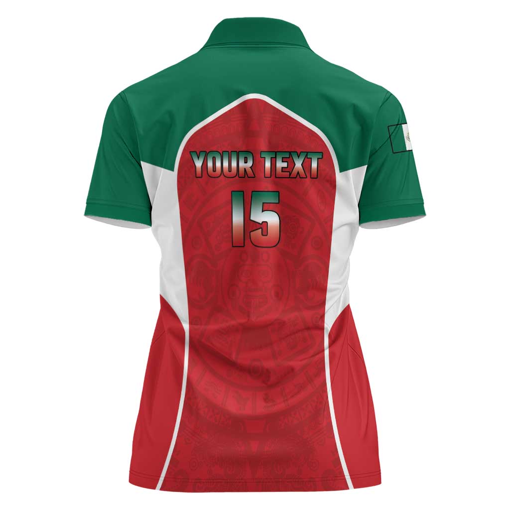 Custom Mexico Football 2026 Women Polo Shirt Viva El Tri