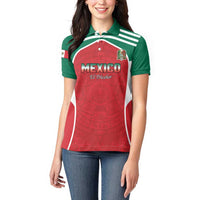 Custom Mexico Football 2026 Women Polo Shirt Viva El Tri