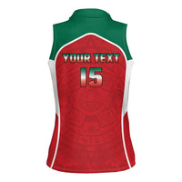 Custom Mexico Football 2026 Women Sleeveless Polo Shirt Viva El Tri