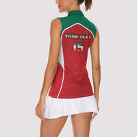 Custom Mexico Football 2026 Women Sleeveless Polo Shirt Viva El Tri