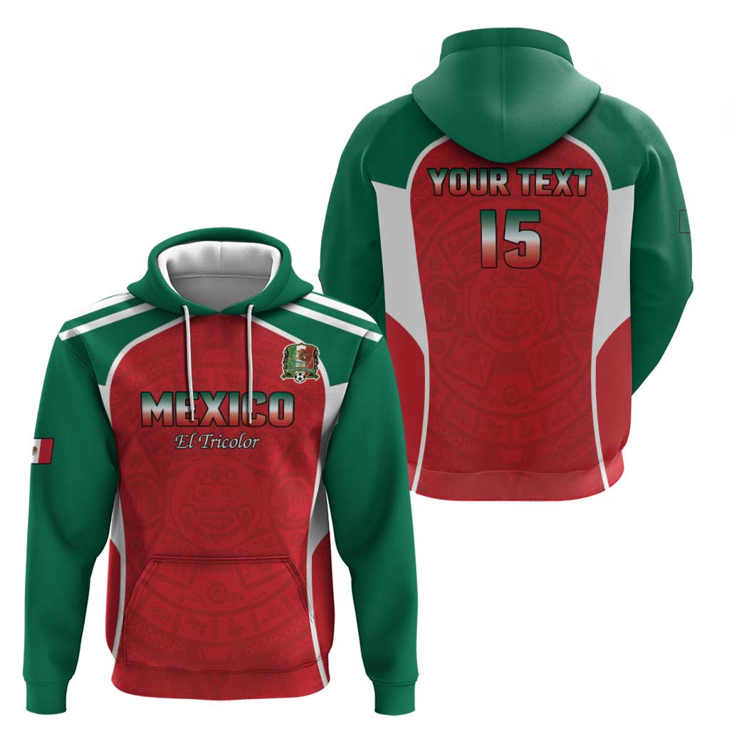 Custom Mexico Football 2026 Zip Hoodie Viva El Tri