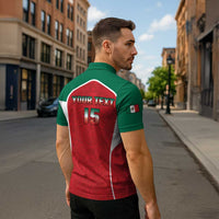 Custom Mexico Football 2026 Zipper Polo Shirt Viva El Tri