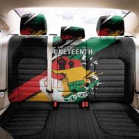 Nigeria Juneteenth Back Car Seat Cover Africa Map - Happy Freedom Day