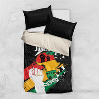 Nigeria Juneteenth Bedding Set Africa Map - Happy Freedom Day