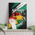 Nigeria Juneteenth Canvas Wall Art Africa Map - Happy Freedom Day