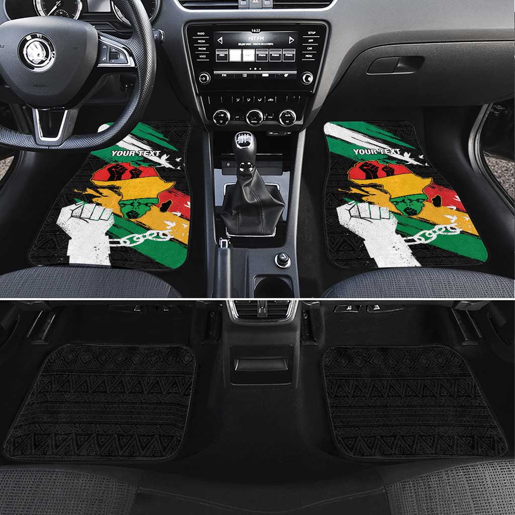 Nigeria Juneteenth Car Mats Africa Map - Happy Freedom Day