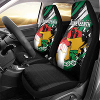 Nigeria Juneteenth Car Seat Cover Africa Map - Happy Freedom Day