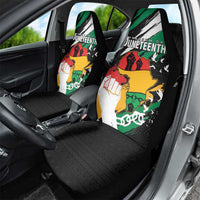 Nigeria Juneteenth Car Seat Cover Africa Map - Happy Freedom Day