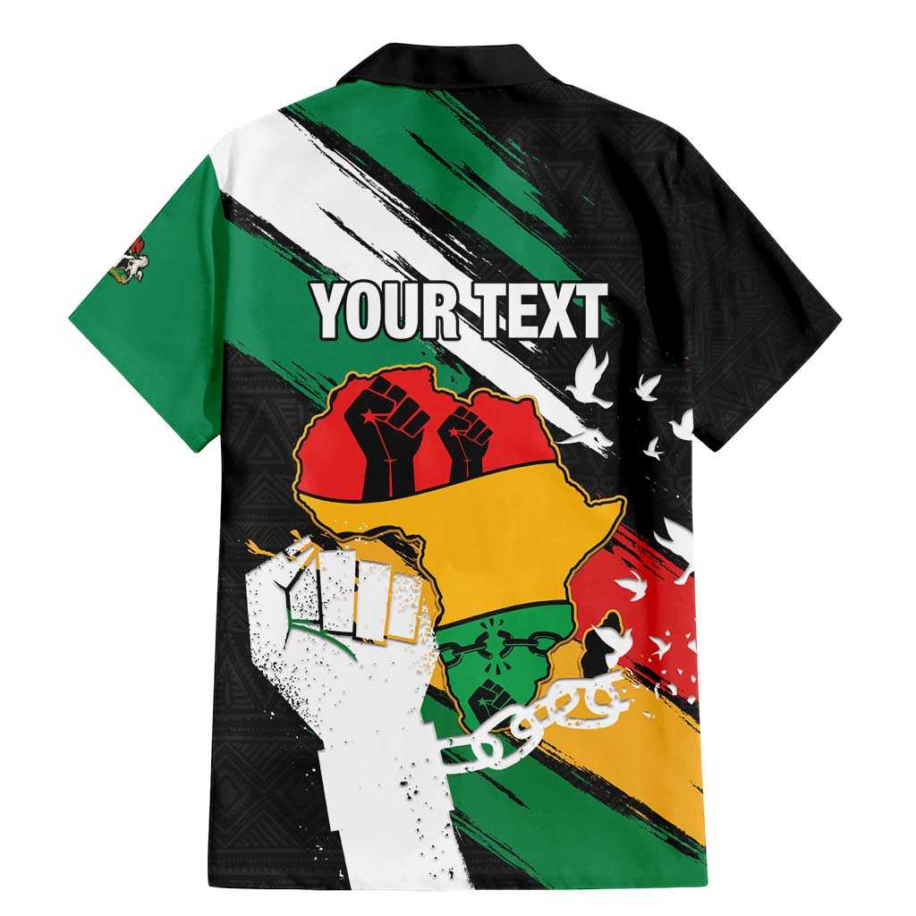 Personalised Nigeria Juneteenth Family Matching Mermaid Dress and Hawaiian Shirt Africa Map - Happy Freedom Day