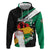 Personalised Nigeria Juneteenth Hoodie Africa Map - Happy Freedom Day