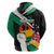 Personalised Nigeria Juneteenth Hoodie Africa Map - Happy Freedom Day