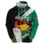 Personalised Nigeria Juneteenth Hoodie Africa Map - Happy Freedom Day
