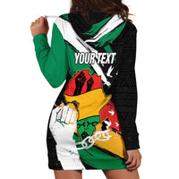 Personalised Nigeria Juneteenth Hoodie Dress Africa Map - Happy Freedom Day