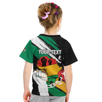 Personalised Nigeria Juneteenth Kid T Shirt Africa Map - Happy Freedom Day