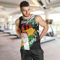 Personalised Nigeria Juneteenth Men Tank Top Africa Map - Happy Freedom Day