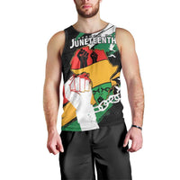 Personalised Nigeria Juneteenth Men Tank Top Africa Map - Happy Freedom Day