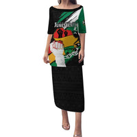 Personalised Nigeria Juneteenth Puletasi Africa Map - Happy Freedom Day