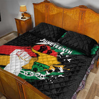 Nigeria Juneteenth Quilt Bed Set Africa Map - Happy Freedom Day