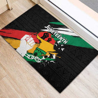 Nigeria Juneteenth Rubber Doormat Africa Map - Happy Freedom Day