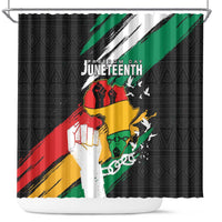Nigeria Juneteenth Shower Curtain Africa Map - Happy Freedom Day