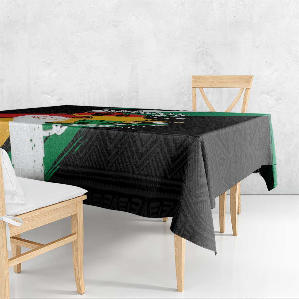 Nigeria Juneteenth Tablecloth Africa Map - Happy Freedom Day