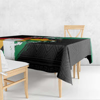 Nigeria Juneteenth Tablecloth Africa Map - Happy Freedom Day