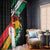 Nigeria Juneteenth Window Curtain Africa Map - Happy Freedom Day