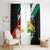 Nigeria Juneteenth Window Curtain Africa Map - Happy Freedom Day