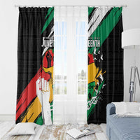 Nigeria Juneteenth Window Curtain Africa Map - Happy Freedom Day