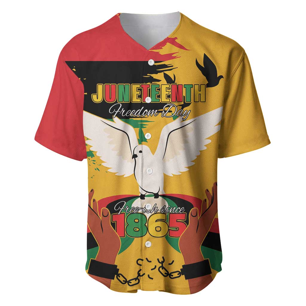 Juneteenth African American Baseball Jersey Free-ish Since 1865