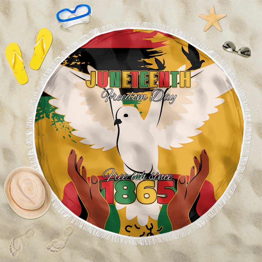 Juneteenth African American Beach Blanket Free-ish Since 1865