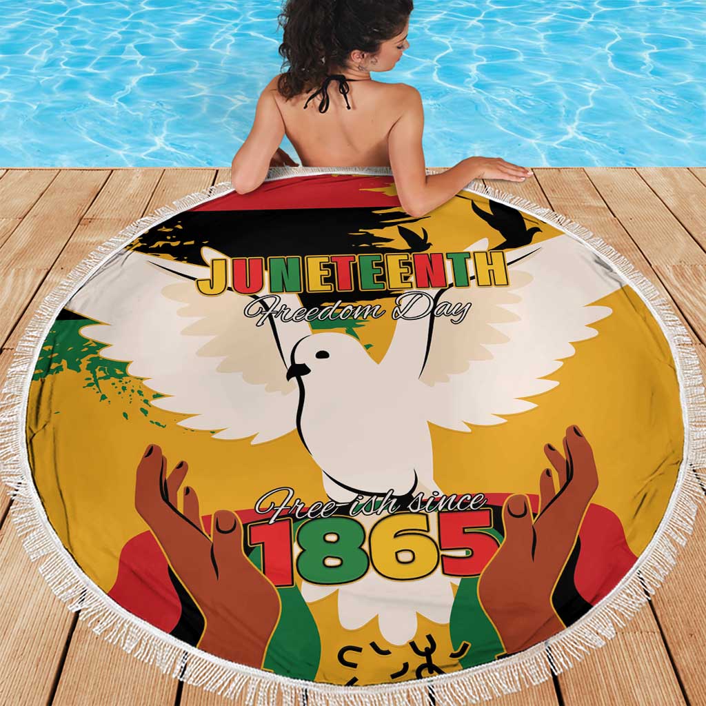 Juneteenth African American Beach Blanket Free-ish Since 1865