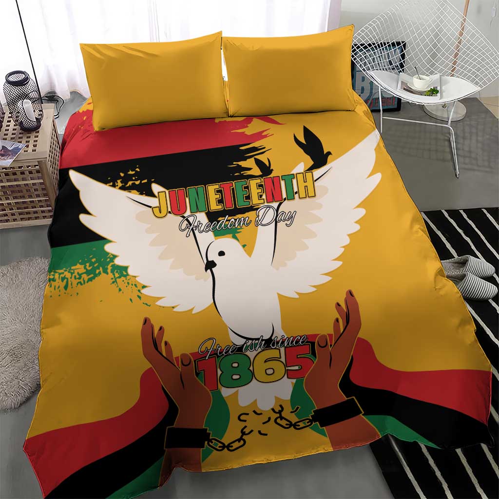 Juneteenth African American Bedding Set Free-ish Since 1865